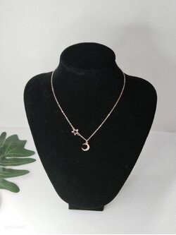 สร้อยจี้ Pink Gold พระจันทร์