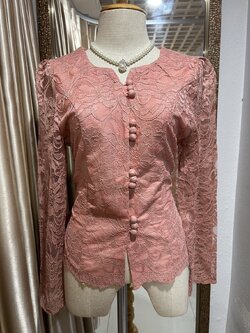 เสื้อลูกไม้สีชมพู 36