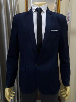 เสื้อสูทผู้ชายสีกรมท่า (3XL)