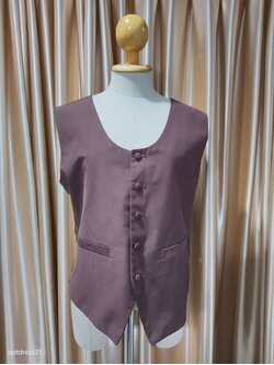 เสื้อกั๊กสีน้ำตาล M