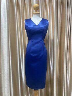 (PRE-LOVED) ชุดราตรีสั้นสีกรม S