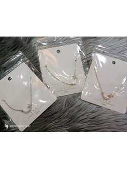 สร้อยคอจี้พระจันทร์เงิน 1เส้น