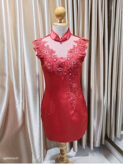 กี่เพ้าสั้นอกซีทรูM