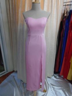 เดรสชมพูยาว(S)