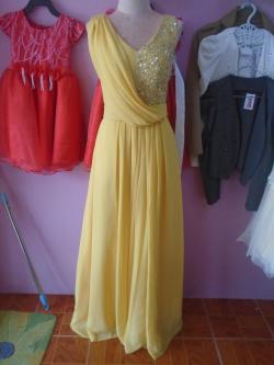 ราตรียาวสีเหลืองทอง(ฟรีไซส์)