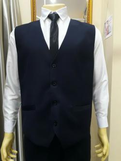 เสื้อกั๊กผู้ชายสีกรมท่า (4XL)