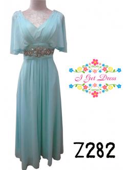 ราตรียาวสีเขียวมิ้น(ฟรีไซส์)