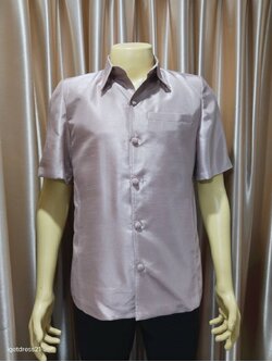 เสื้อซาฟารี สีนู๊ด M