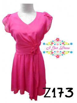 ราตรีสั้นสีชมพู(ฟรีไซส์)