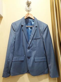 สูทสีเทาฟ้า (M)