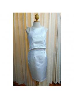 ชุดราตรีสีขาว (เฉพาะเสื้อ)