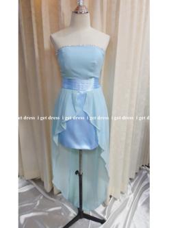 ราตรีสั้นเกาะอกฟ้าหน้าสั้นหลังยาว(ฟรีไซส์)