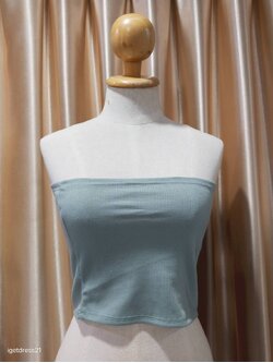 เกาะอกผ้าร่องสีเขียว