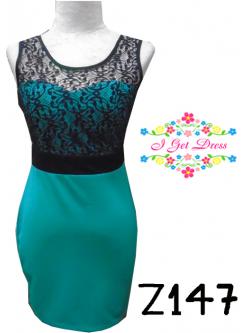 ราตรีสั้นสีเขียว(ฟรีไซส์)