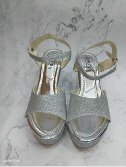 รองเท้ากลิตเตอร์เงิน 37