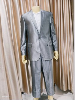 เซตเสื้อ+เกงสีเทา {3XL}