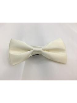 โบว์ผู้ชายสีขาวครีม1
