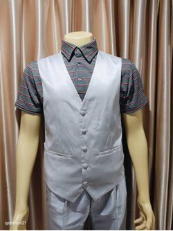 เสื้อกั้กขาวหน้าเทา S=48