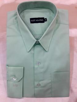 เสื้อเชิ๊ตผู้ชายสีเขียวมิ้นท์ (Size : M)