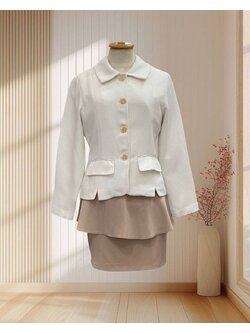 เสื้อสูทสีครีม