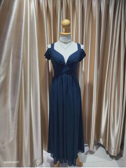 ชุดราตรีชีฟองปาดไหล่S