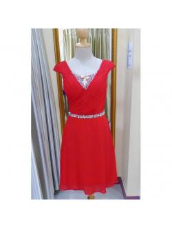 ราตรีสีแดงแต่งเพชรอกเอว(ฟรีไซส์)