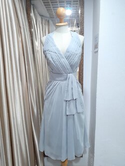 ชุดราตรีสั้นสีเทา (L)