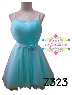 ราตรีสั้นสีเขียวมิ้น(ฟรีไซส์)