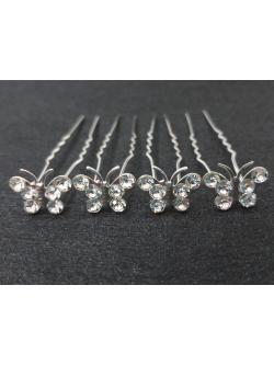 ปิ่นเพชรรูปผีเสื้อ (ุ6 อัน)