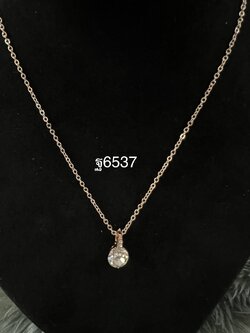 สร้อยจี้โรสโกลเพชร