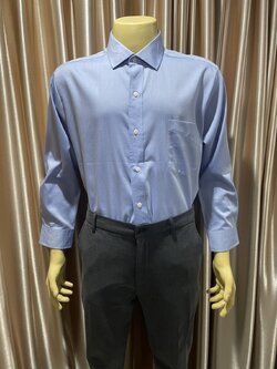 เสื้อเชิตแขนยาวสีฟ้า 3XL (AU)