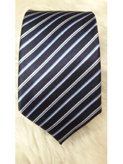 เนคไท สีน้ำเงินลายฟ้าขาว