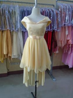 ราตรีหน้าสั้นหลังยาวไหล่ปาดสีเหลือง(ฟรีไซส์)