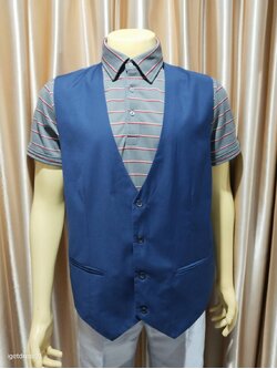 เสื้อกั๊กน้ำเงิน XL=56