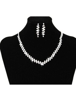 เซตสร้อยเพรช+ต่างหู