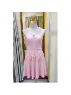 ชุดราตรีสีชมพู (L)