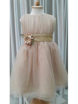 ชุดราตรีเด็ก (7Y) สีทอง