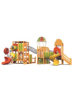 NEW!!!!! เครื่องเล่นสนามไม้ ชุด บอลลูนไม้ทรงพลัง