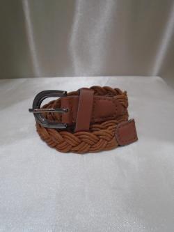 เข็มขัดสานสีน้ำตาลเข้ม