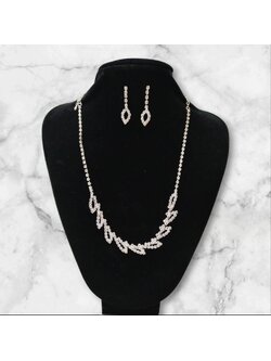 เซ็ทสร้อยเพชร ต่างหู