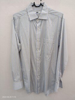 เสื้อโปโลแขนยาวสีฟ้า (L)