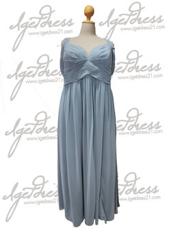 (PRE-LOVED) ชุดราตรียาวชีฟอง6XL