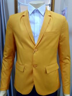 เสื้อสูทผู้ชายสีเหลือง (Size : L)