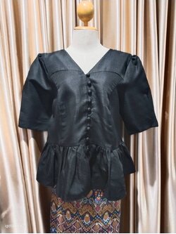 เสื้อผ้าไหมลาวสีดำ44