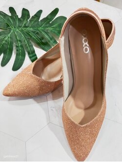 รองเท้าคัชชูสีโอรสกลิตเตอร์ 37