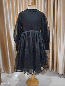 ชุดเด็กสีดำแขนยาว