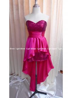 ราตรีสั้นเกาะอกบานเย็นเลื่อมหน้าสั้นหลังยาว(ฟรีไซส์)