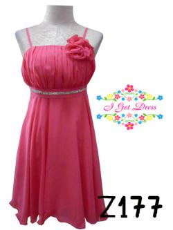 ราตรีสั้นสีชมพู(ฟรีไซส์)