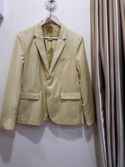 สูทสีครีมทอง (L)