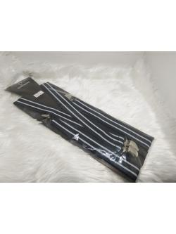 สายเอี๊ยมสีกรมท่าคาดขาว